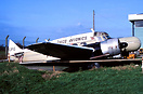 Avro 652A Anson G-AGPG becoming derelict at Southend in 1983.