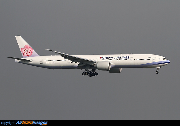 Operating the first China Airlines 777 flight into Hong Kong. Boeing 777-36N/ER