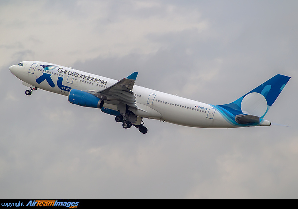 With Garuda Indonesia titles Airbus A330-243