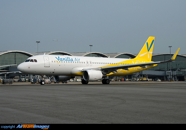 Inaugural NRT - HKG flight of Vanilla Air, The Japan LCC Airbus A320-214