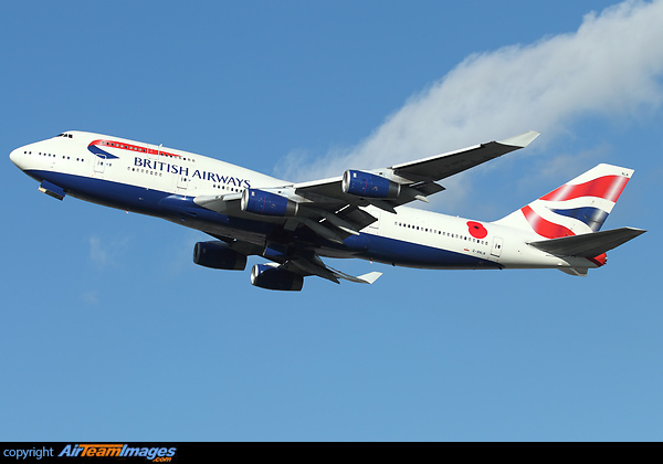 To commemorate the contribution of British and Commonwealth Service men and women in the two World Wars and later conflicts, this British Airways 747 has been adorned with a giant poppy for the The Royal British Legion's Poppy Appeal. Boeing 747-436