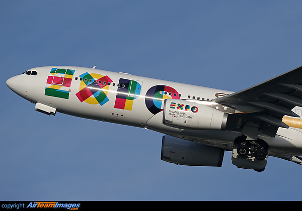 Special paint scheme deco promoting Milano Expo 2015 Airbus A330-243