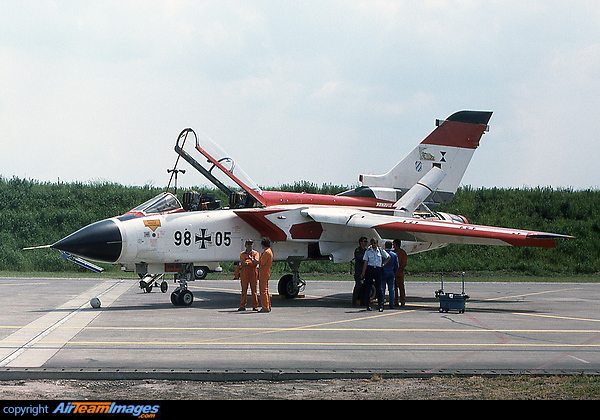 Trials/prototype aircraft in red and white scheme Panavia Tornado IDS
