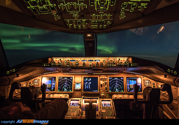 Aurora Borealis (Northern Lights) Boeing 777-FZN