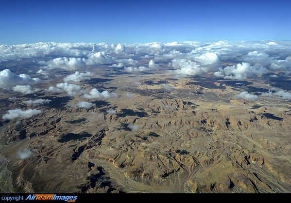 over the Negev desert. Skyscape