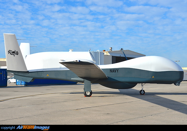 Northrop Grumman MQ-4C Triton belonging to the US Navy in the static area at the NAS Jacksonville Air Show 2014 Northrop Grumman MQ-4C Triton