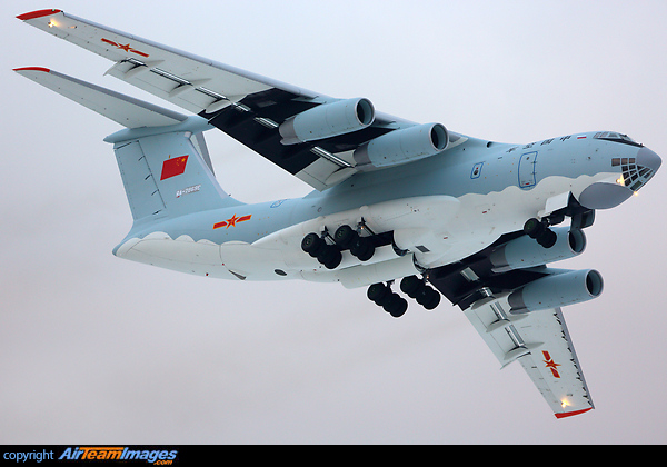 Wearing a temporary registration Ilyushin Il-76MD