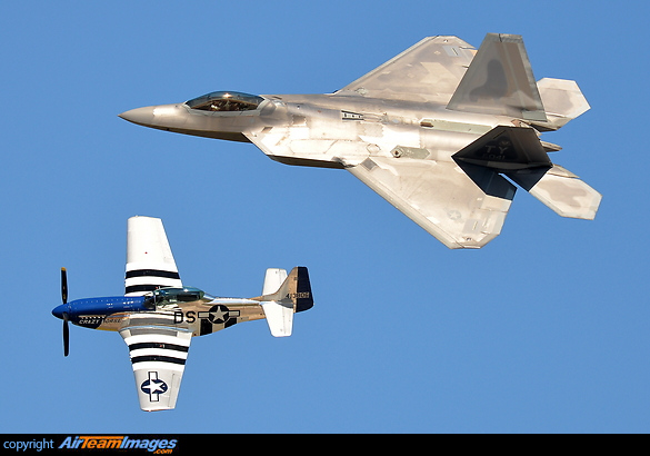 F-22A Raptor & P-51D Mustang F-22A Raptor & P-51D Mustang