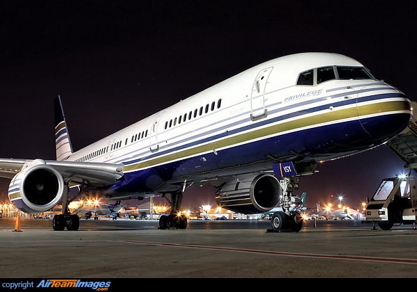 Real Madrid basketball club charter Boeing 757-256