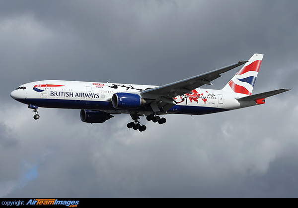 British Airways latest special paint scheme 'GREAT Festival of Creativity' which will take place from 2nd-4th March 2015 in Shanghi China to demonstrate the best of British creativity. Boeing 777-236/ER
