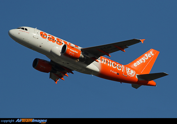 Named "Change For Good". UNICEF colors Airbus A319-111