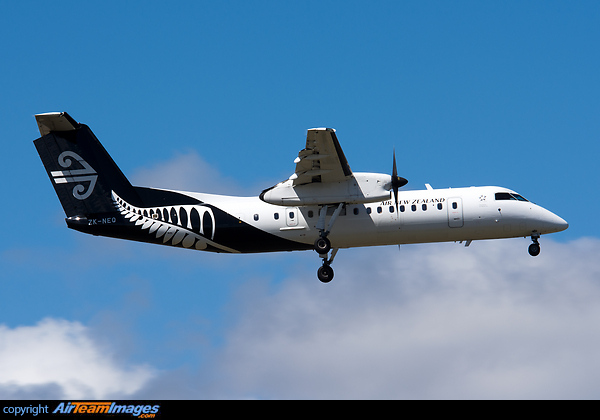 On final for 23L. Bombardier Dash 8-311Q