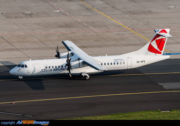 Left engine shut-down during taxi. Special sticker first flight Prague-Bratislava-Kosice 2xdaily. ATR 72-500