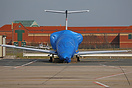 This Raytheon 390 Premier IA suffered a collapsed nosegear after a run...