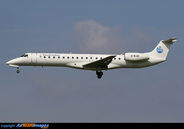 Operated by Brussels Airlines.
Brussels Airlines has added Newcastle to its extensive European network thanks to a codeshare partnership with bmi regional Embraer ERJ-145EP