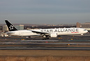 First revenue passenger flight in the Star Alliance colors.  BOM-EWR A...