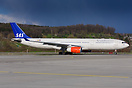 SAS Airbus 330-300 LN-RKM arriving at ZRH for a maintenance visit at S...