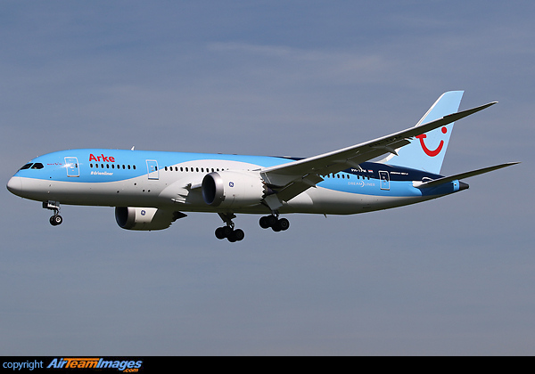 3rd Dreamliner in Arkefly fleet delivered on 27/03/2015 named #driemliner operated Miami flights for Jetairfly Boeing 787-8 Dreamliner
