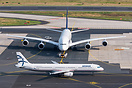 Passing in front of Lufthansa A380-800 D-AIMB on tow.