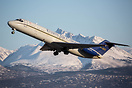 Departing ANC for Barrow an Everts DC-9 in her natural element.
