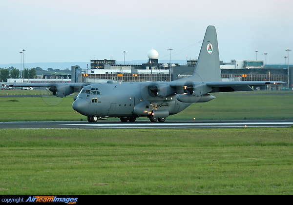 Afghanistan Air Force Lockheed C-130H Hercules, 1665, arriving at Shannon during its delivery flight. Lockheed C-130H Hercules
