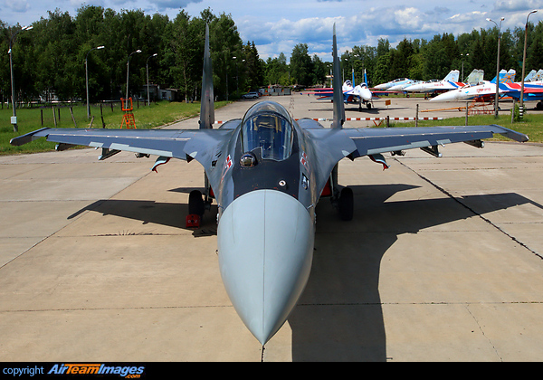 On static display at Army-2015 forum. Sukhoi Su-35S