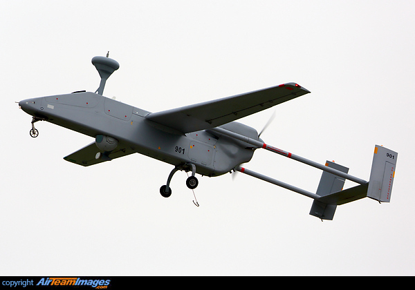 In Russian Air Force called "Forpost". Licensed production in Russia. IAI Searcher