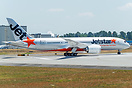 Jetstar Airways latest Boeing 787-8 Dreamliner on her first fight