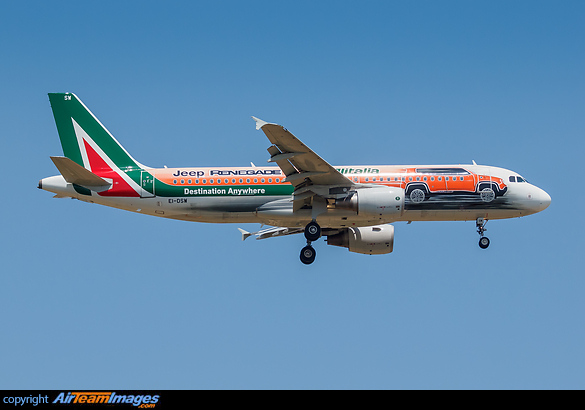 special "Jeep Renegade" colours Airbus A320-216