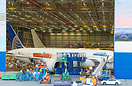 United Airline's twenty first 787-9 dreamliner (line 342) in the final...