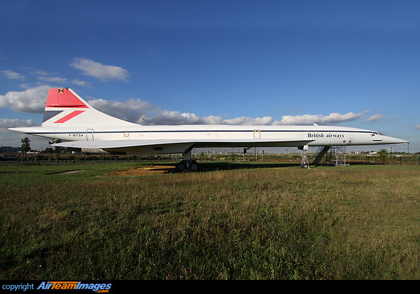 Concorde 02 still resides on the site of the former Muse Delta which has made room for tramline 7. She now wears a BA livery on this side as she did in 1974. Aerospatiale-BAC Concorde