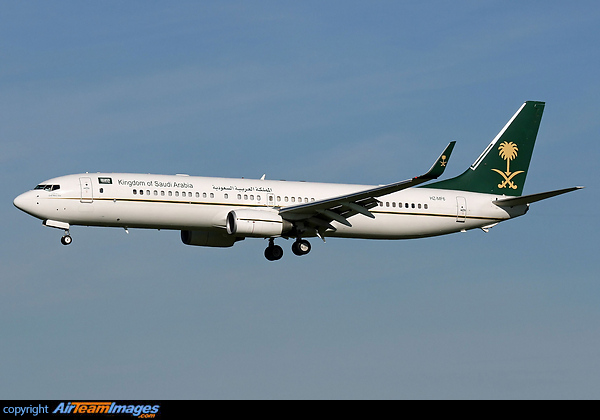 BBJ3, HZ-MF6, is operated on behalf of the Saudi Ministry of Finance & Economy. Boeing Business Jet BBJ3