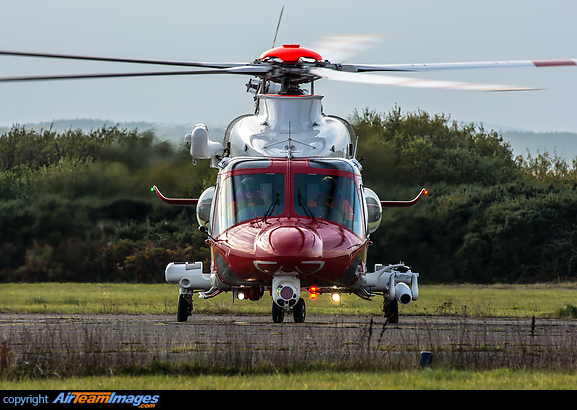 The St Athan Search and Rescue Helicopter Service started operating on 4th October 2015, and has already completed over 10 missions. One of it's two AW139's seen here landing at Swansea for a refuel after a SAR mission in Pembrokeshire, West Wales. AgustaWestland AW-139