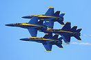 The Blue Angels displaying over San Francisco Bay during the 2015 Flee...