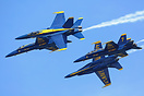 The Blue Angels displaying over San Francisco Bay during the 2015 Flee...