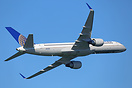 United Airlines Boeing 757 N544UA performed over San Francisco Bay dur...