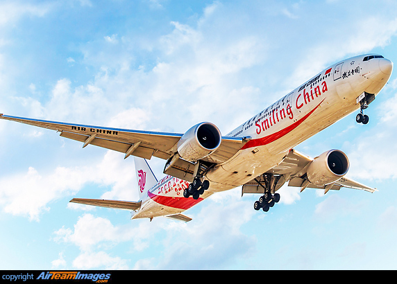 Smiling China special livery/ color scheme Boeing 777-39L/ER