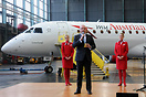 Austrian Airlines CEO Kay Kratky during the naming ceremony of Austria...