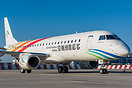 Colorful Guizhou Airlines Embraer ERJ-190 Passing through Athens on it...