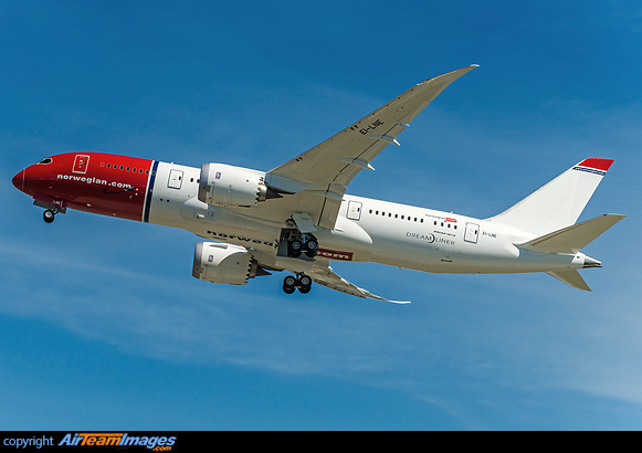 Climbing up on her delivery flight to Stockholm Boeing 787-8 Dreamliner