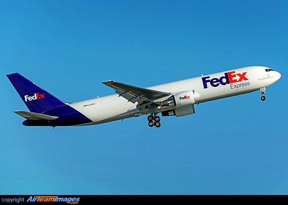 Climbing up on her delivery flight to Memphis International airport Boeing 767-3S2F/ER