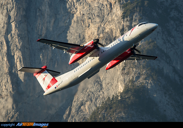 First Dash 8 in the new Austrian Airlines colours Bombardier Dash 8-402Q