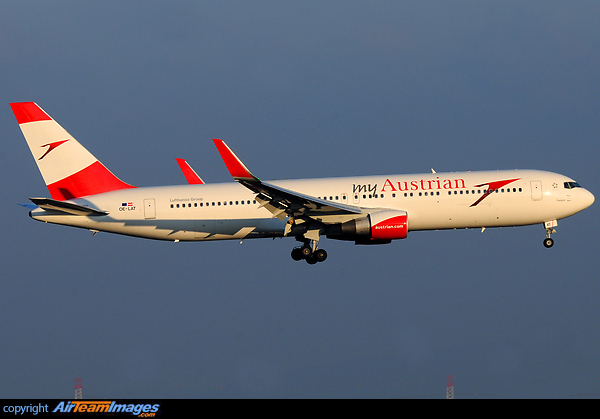 One of two Boeing 767 in myAustrian - promoting the 'my'Austrian marketing campaign. Boeing 767-31A/ER