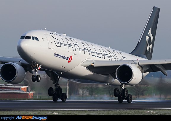 New Star Alliance A330 in Turkish Airlines fleet. Airbus A330-203