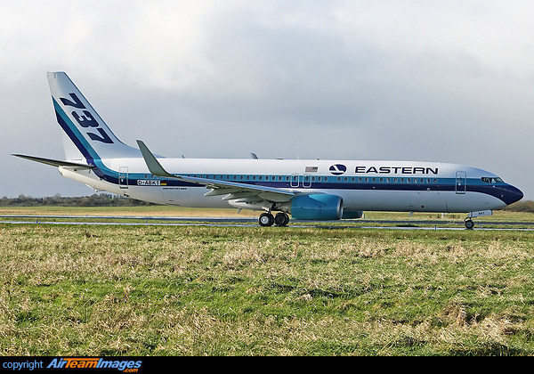 Former Air Berlin Boeing 737-86J, D-ABKT, has been painted into Eastern Air Lines colours at Shannon. It is due for delivery to Eastern as N279EA. Boeing 737-86J