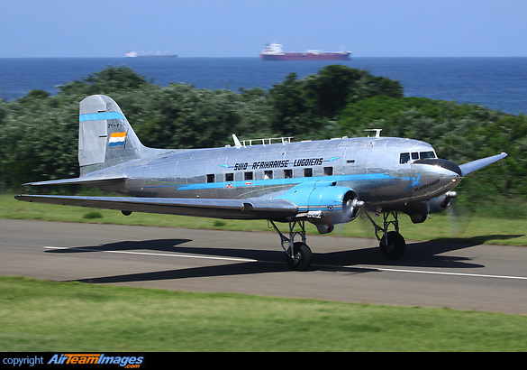 This SAA Historic Flight Douglas DC-3 flew an Amazing Race film crew to Durban, and was part of an upcoming episode of the series. Douglas C-47A Skytrain (DC-3)