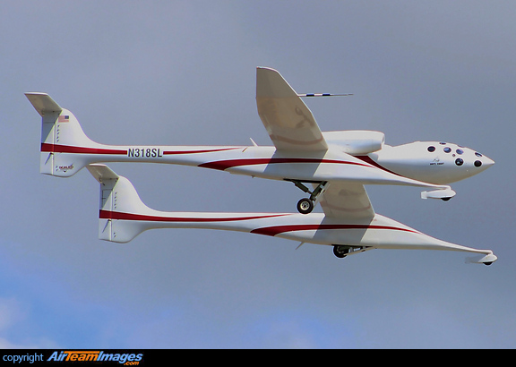 Scaled Composites'White Knight is the launch platform for SpaceShipOne, the first privately funded spacecraft. Scaled Composites White Knight