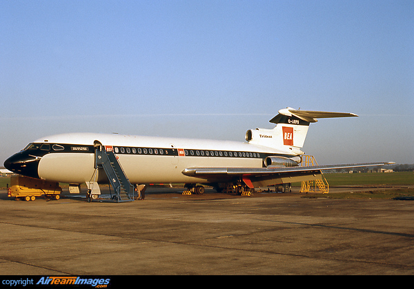 Shot taken after major rebuild at Hatfield. Hawker Siddeley Trident 1C