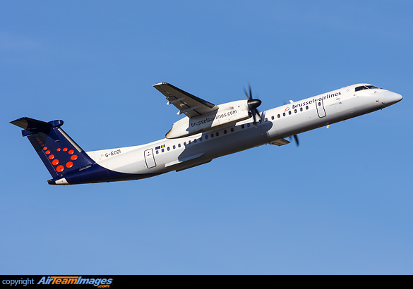 Operated by Fly-Be Bombardier Dash 8-402Q