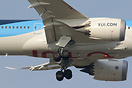 First aircraft of the group (TUI) to receive the TUI logo on its belly